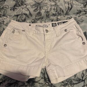 Miss Me Women's Cream Jean Shorts